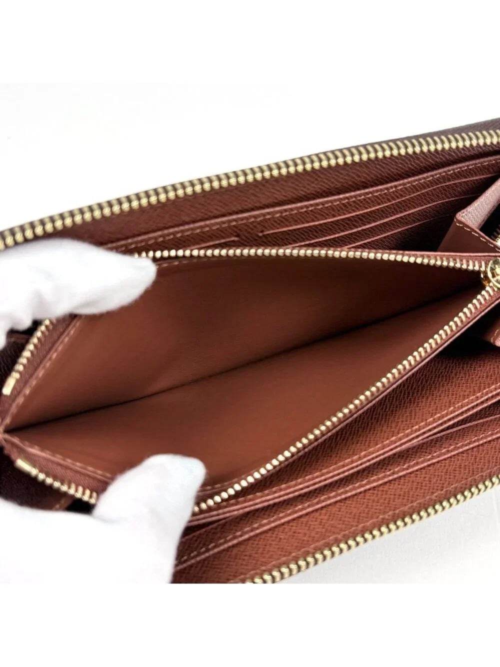 Louis Vuitton Zippy Wallet Round Zip Monogram Brown